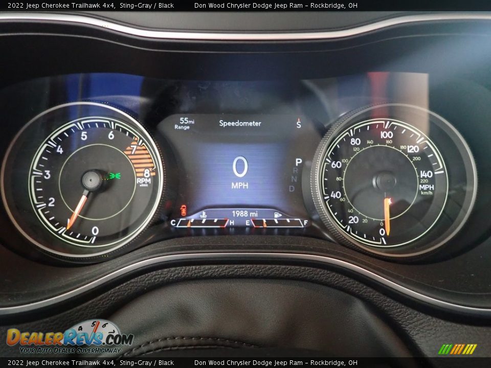 2022 Jeep Cherokee Trailhawk 4x4 Sting-Gray / Black Photo #17