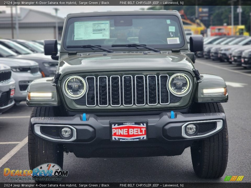 2024 Jeep Wrangler 4-Door Sahara 4xe Hybrid Sarge Green / Black Photo #2