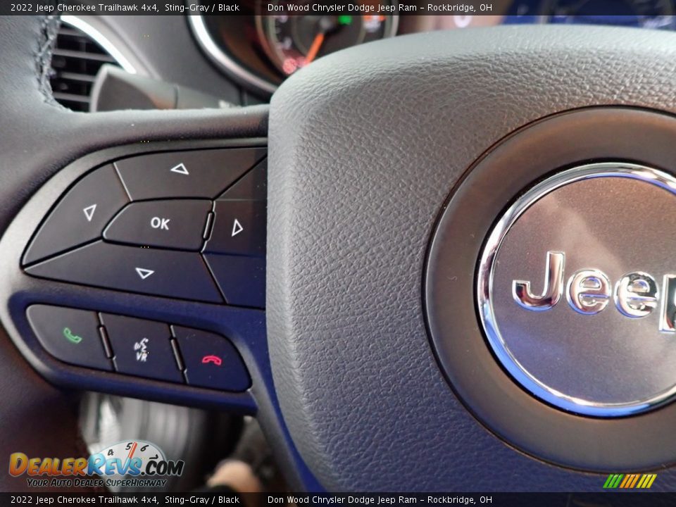 2022 Jeep Cherokee Trailhawk 4x4 Sting-Gray / Black Photo #18