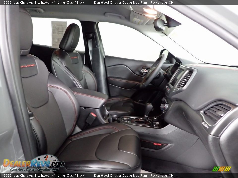 2022 Jeep Cherokee Trailhawk 4x4 Sting-Gray / Black Photo #27