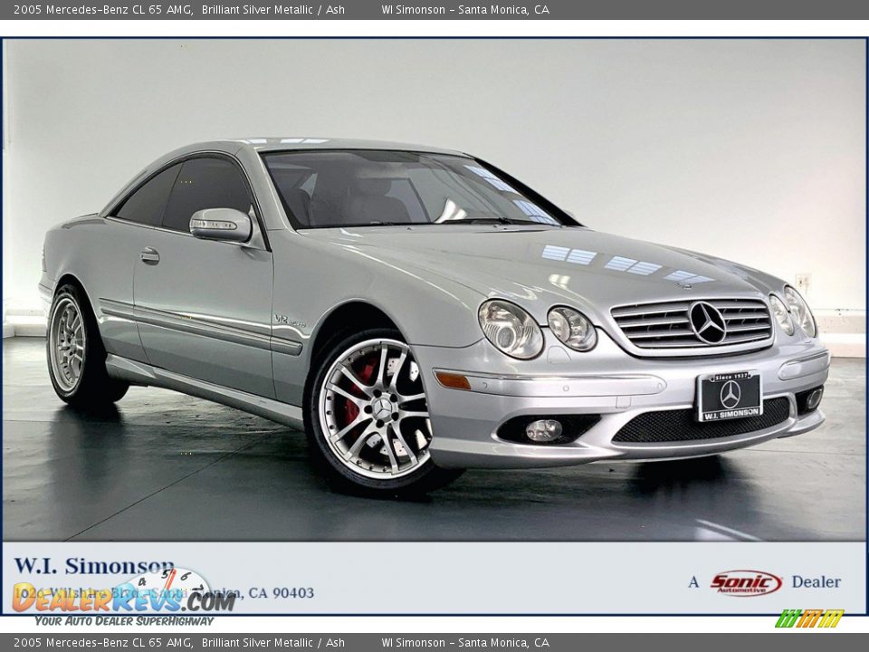 2005 Mercedes-Benz CL 65 AMG Brilliant Silver Metallic / Ash Photo #1