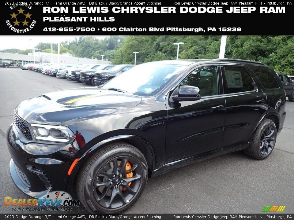 2023 Dodge Durango R/T Hemi Orange AWD DB Black / Black/Orange Accent Stitching Photo #1