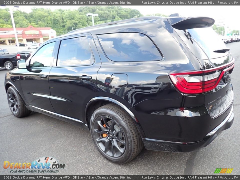 2023 Dodge Durango R/T Hemi Orange AWD DB Black / Black/Orange Accent Stitching Photo #3