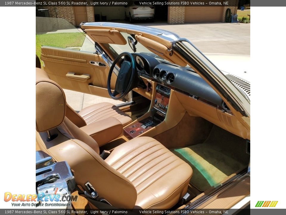 Palomino Interior - 1987 Mercedes-Benz SL Class 560 SL Roadster Photo #2