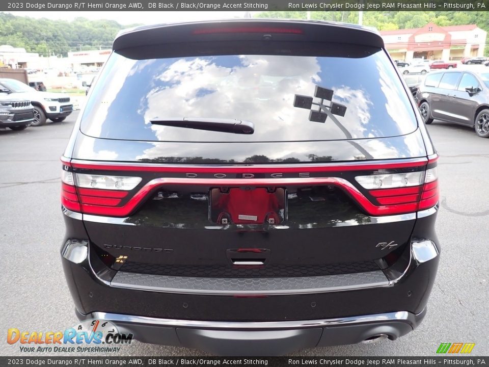 2023 Dodge Durango R/T Hemi Orange AWD DB Black / Black/Orange Accent Stitching Photo #4