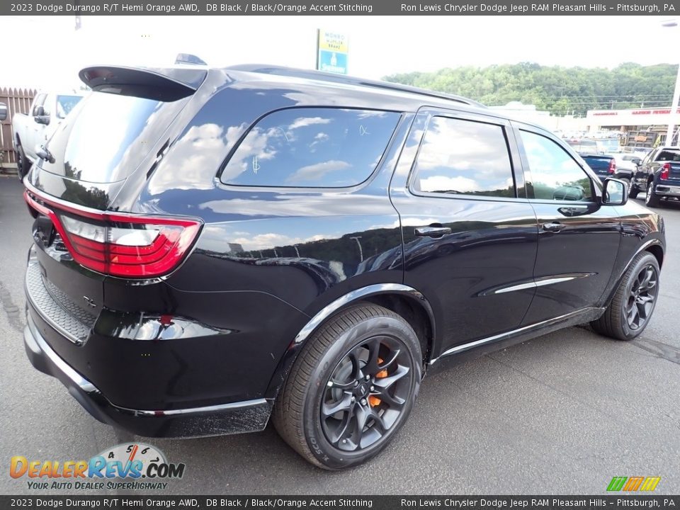 2023 Dodge Durango R/T Hemi Orange AWD DB Black / Black/Orange Accent Stitching Photo #6