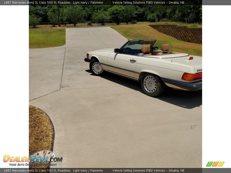 1987 Mercedes-Benz SL Class 560 SL Roadster Light Ivory / Palomino Photo #5