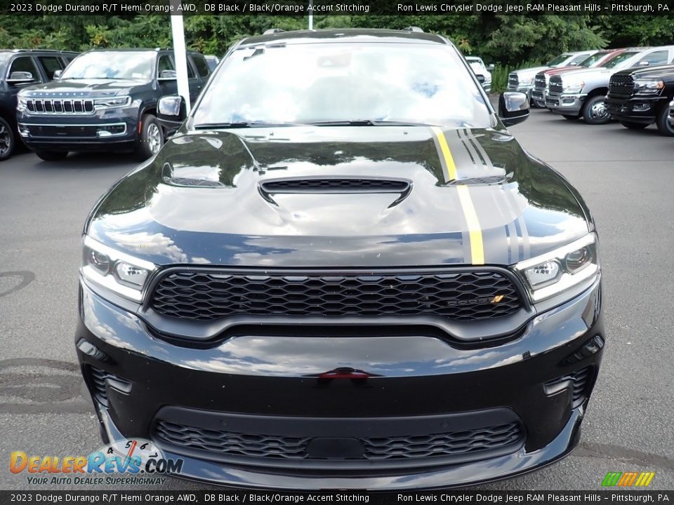 DB Black 2023 Dodge Durango R/T Hemi Orange AWD Photo #9