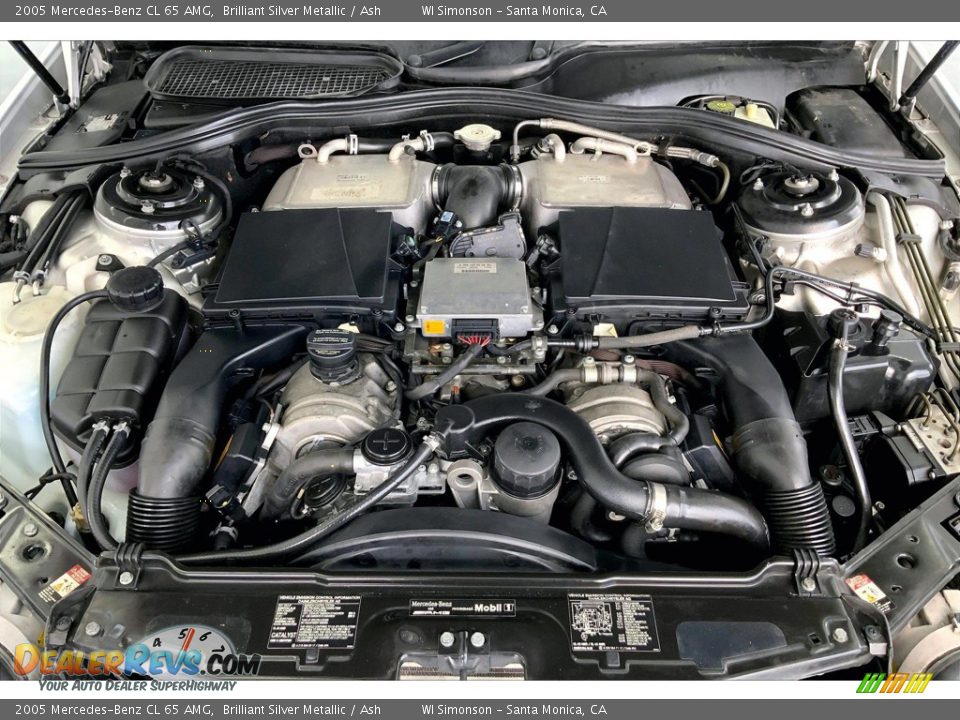 2005 Mercedes-Benz CL 65 AMG 6.0L AMG Turbocharged SOHC 36V V12 Engine Photo #9