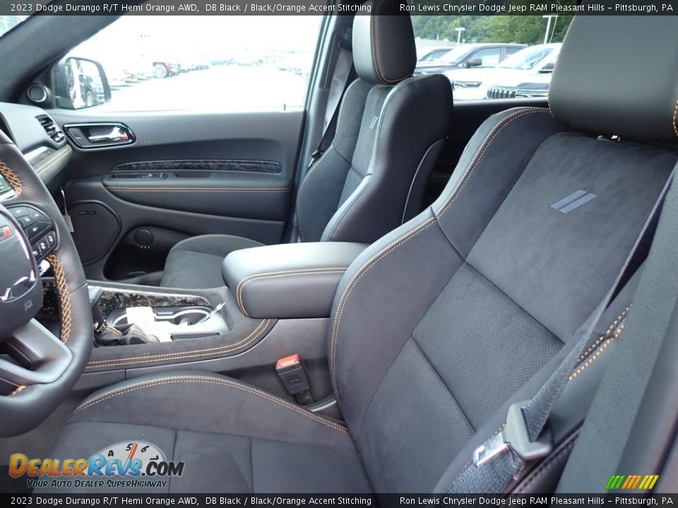 Front Seat of 2023 Dodge Durango R/T Hemi Orange AWD Photo #11