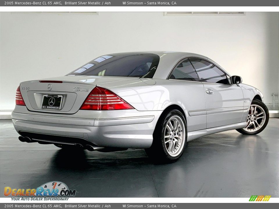 2005 Mercedes-Benz CL 65 AMG Brilliant Silver Metallic / Ash Photo #13