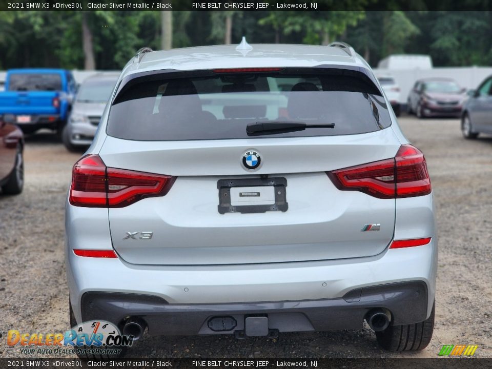 2021 BMW X3 xDrive30i Glacier Silver Metallic / Black Photo #4