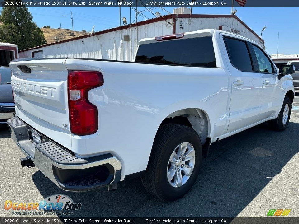 2020 Chevrolet Silverado 1500 LT Crew Cab Summit White / Jet Black Photo #6