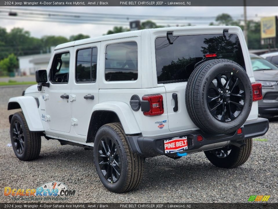 2024 Jeep Wrangler 4-Door Sahara 4xe Hybrid Anvil / Black Photo #4