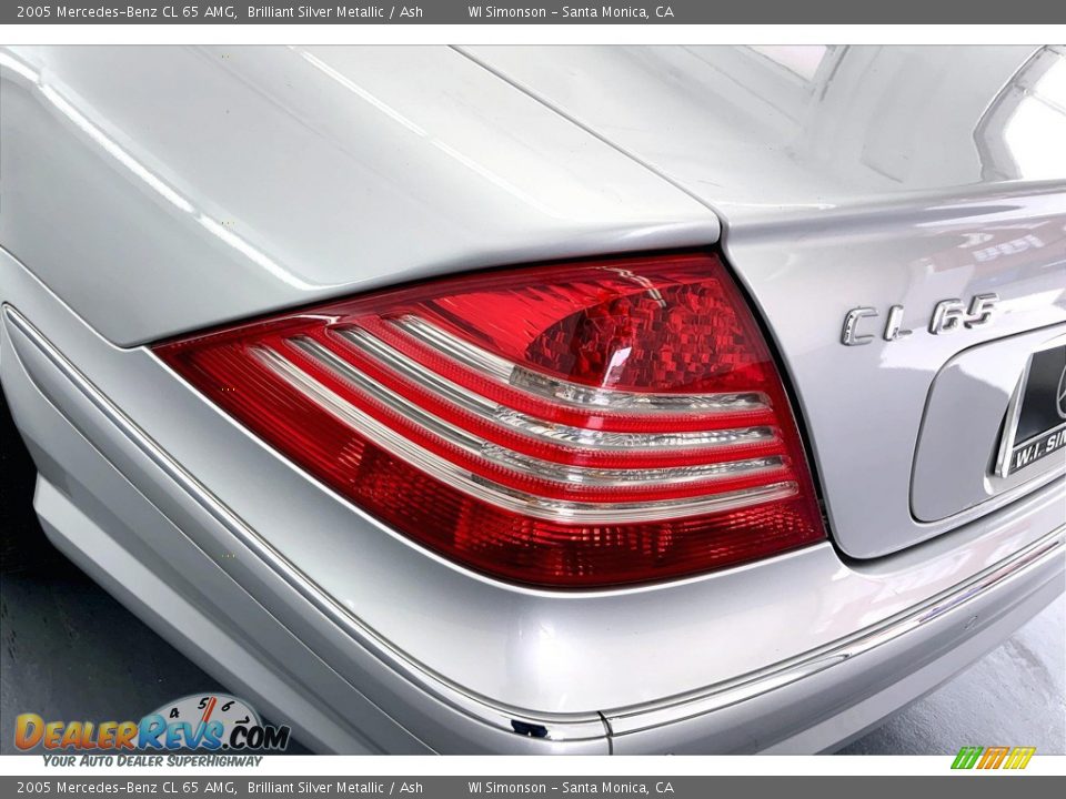 2005 Mercedes-Benz CL 65 AMG Brilliant Silver Metallic / Ash Photo #28