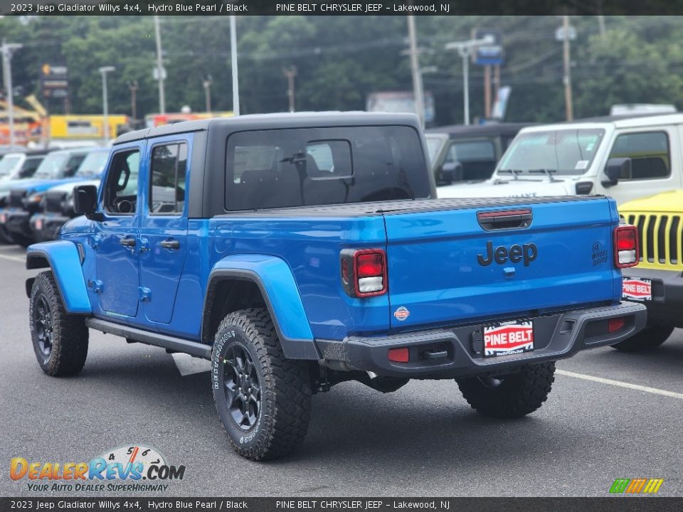 2023 Jeep Gladiator Willys 4x4 Hydro Blue Pearl / Black Photo #4