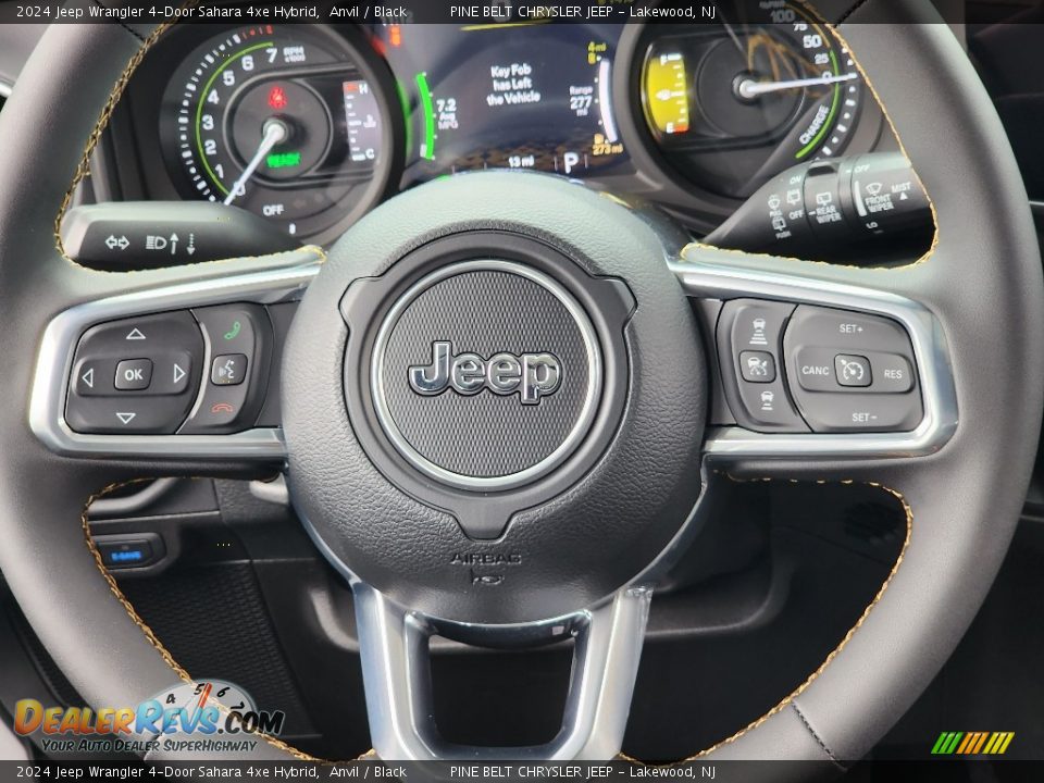 2024 Jeep Wrangler 4-Door Sahara 4xe Hybrid Steering Wheel Photo #13