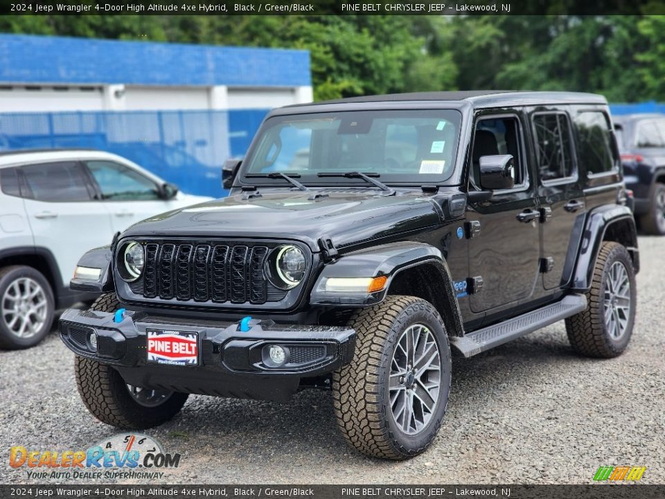 2024 Jeep Wrangler 4-Door High Altitude 4xe Hybrid Black / Green/Black Photo #1