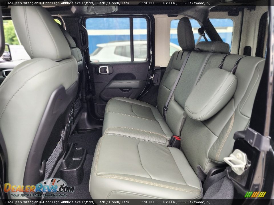 Rear Seat of 2024 Jeep Wrangler 4-Door High Altitude 4xe Hybrid Photo #7