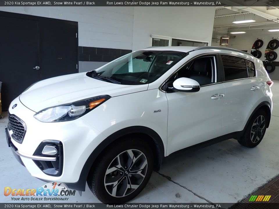 2020 Kia Sportage EX AWD Snow White Pearl / Black Photo #1