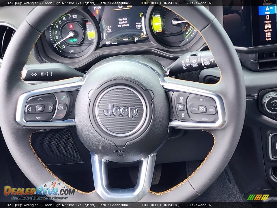 2024 Jeep Wrangler 4-Door High Altitude 4xe Hybrid Steering Wheel Photo #13