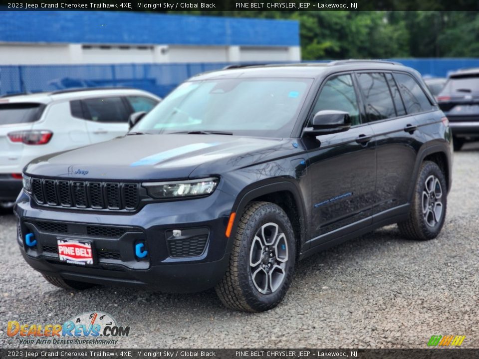 2023 Jeep Grand Cherokee Trailhawk 4XE Midnight Sky / Global Black Photo #1