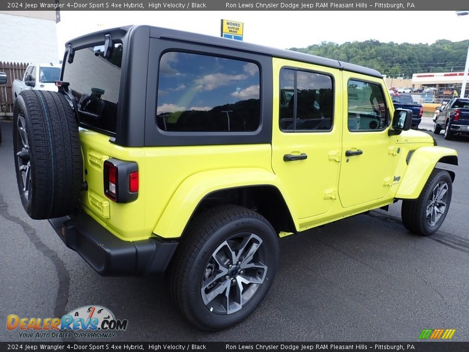 2024 Jeep Wrangler 4-Door Sport S 4xe Hybrid High Velocity / Black Photo #6