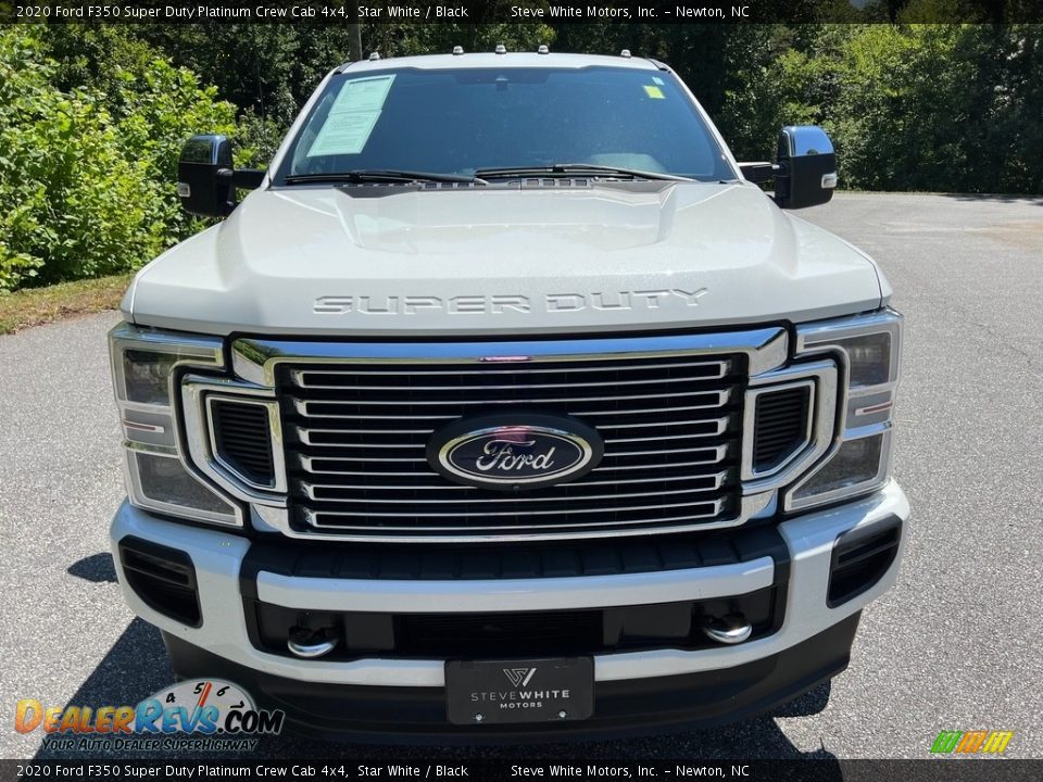 2020 Ford F350 Super Duty Platinum Crew Cab 4x4 Star White / Black Photo #4