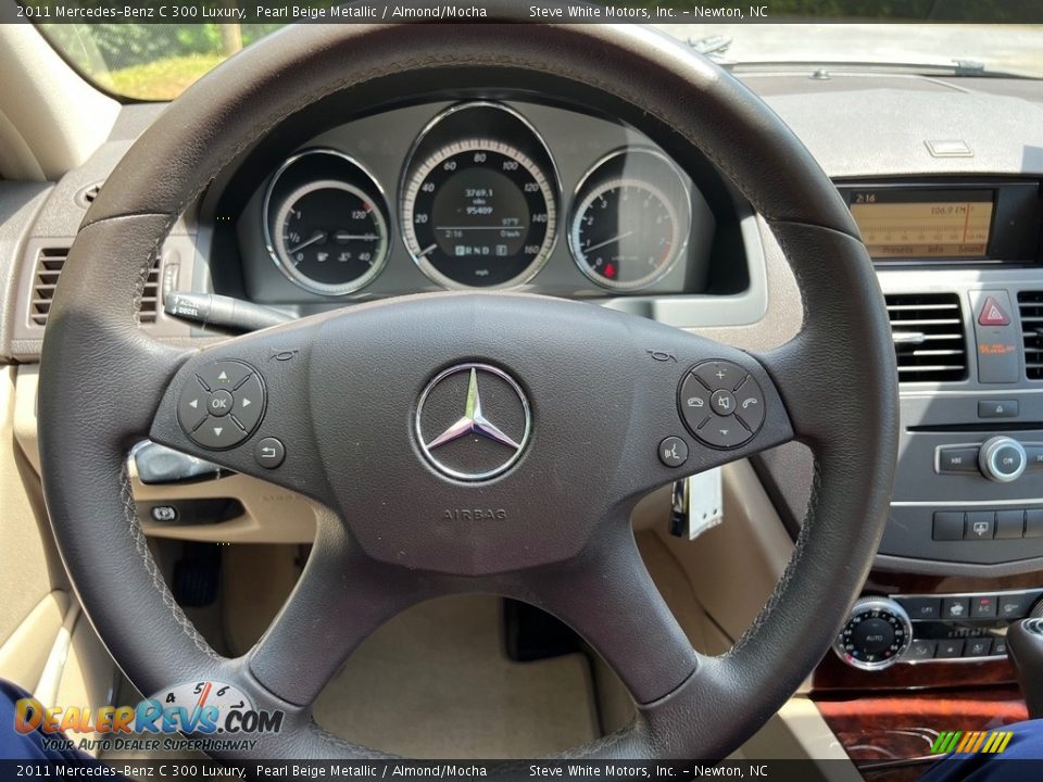 2011 Mercedes-Benz C 300 Luxury Pearl Beige Metallic / Almond/Mocha Photo #17