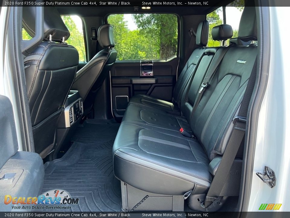 Rear Seat of 2020 Ford F350 Super Duty Platinum Crew Cab 4x4 Photo #19