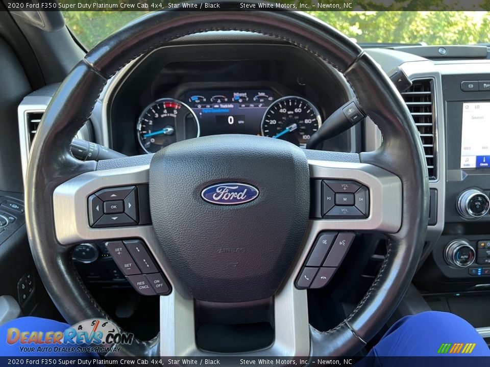 2020 Ford F350 Super Duty Platinum Crew Cab 4x4 Steering Wheel Photo #25