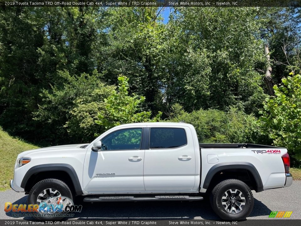 Super White 2019 Toyota Tacoma TRD Off-Road Double Cab 4x4 Photo #1