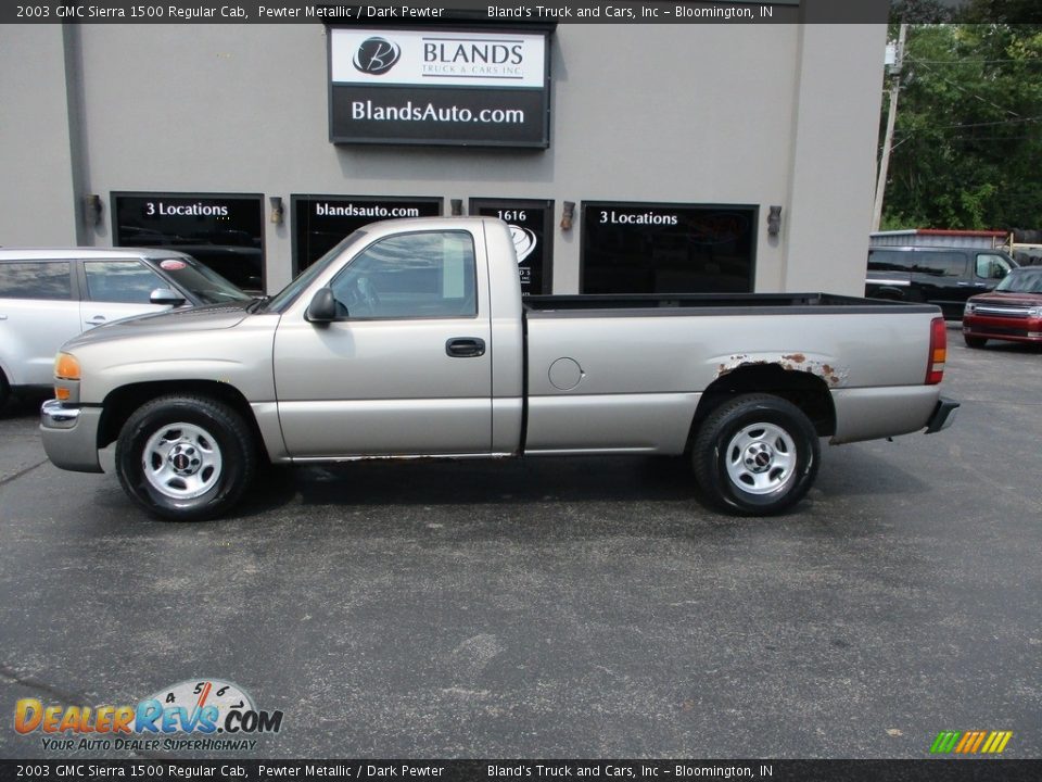 2003 GMC Sierra 1500 Regular Cab Pewter Metallic / Dark Pewter Photo #1