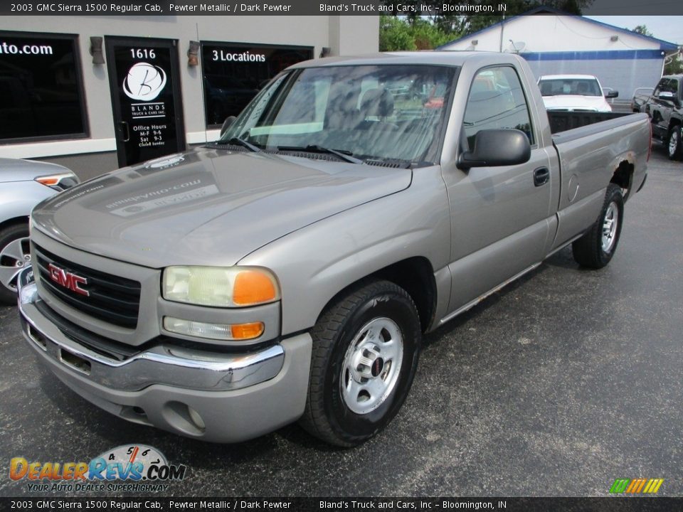 2003 GMC Sierra 1500 Regular Cab Pewter Metallic / Dark Pewter Photo #2