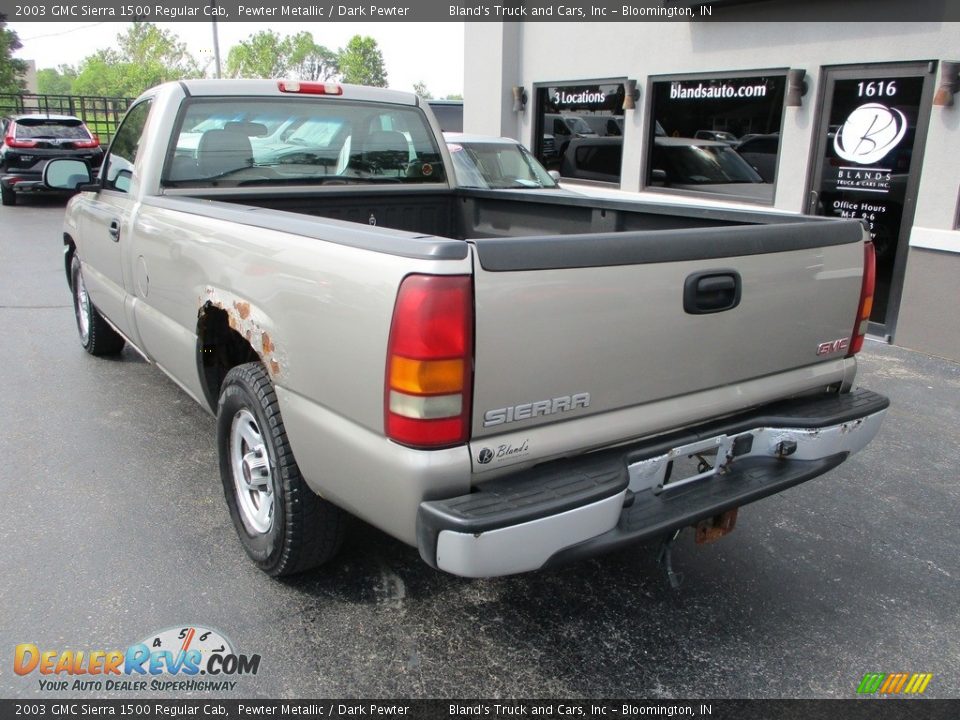 2003 GMC Sierra 1500 Regular Cab Pewter Metallic / Dark Pewter Photo #3