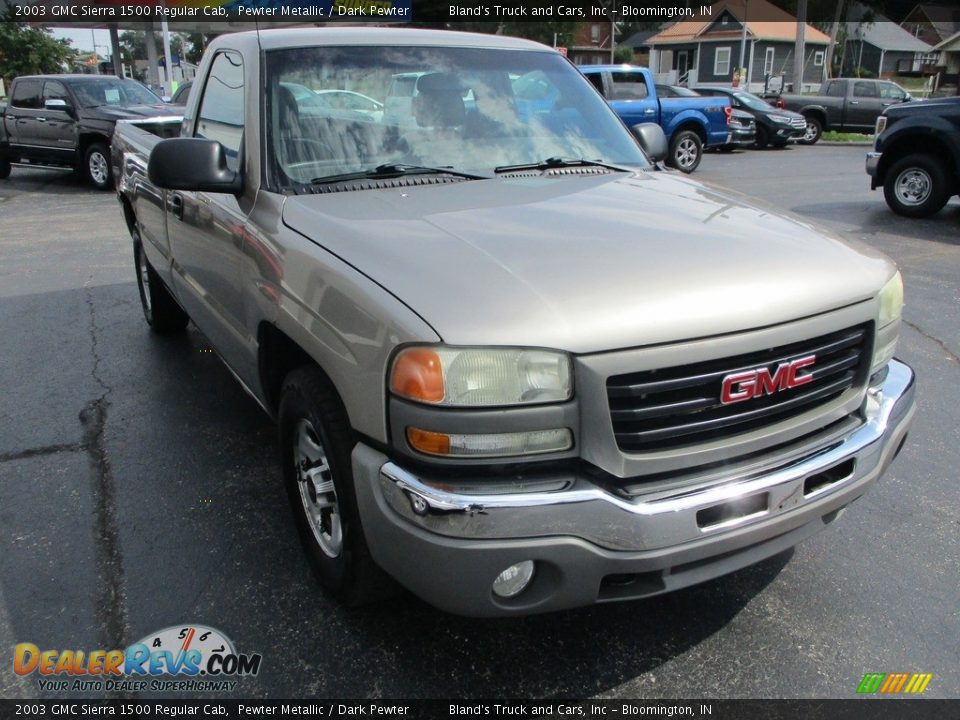 2003 GMC Sierra 1500 Regular Cab Pewter Metallic / Dark Pewter Photo #5