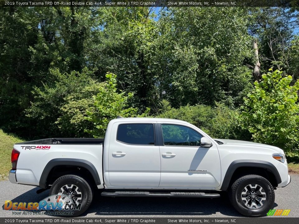 Super White 2019 Toyota Tacoma TRD Off-Road Double Cab 4x4 Photo #6