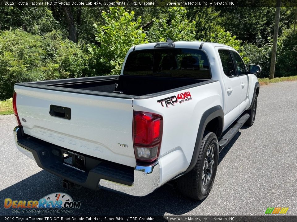 2019 Toyota Tacoma TRD Off-Road Double Cab 4x4 Super White / TRD Graphite Photo #7