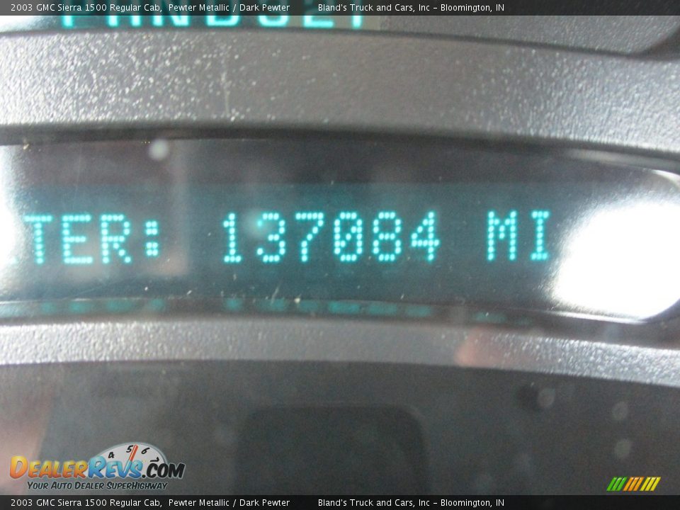2003 GMC Sierra 1500 Regular Cab Pewter Metallic / Dark Pewter Photo #12