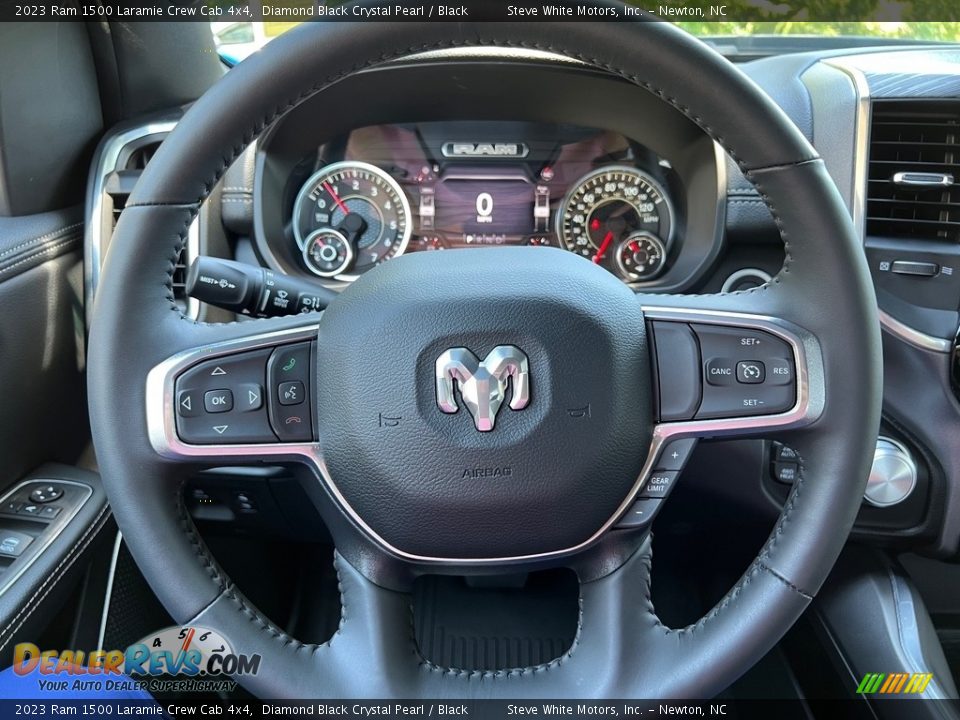 2023 Ram 1500 Laramie Crew Cab 4x4 Steering Wheel Photo #21