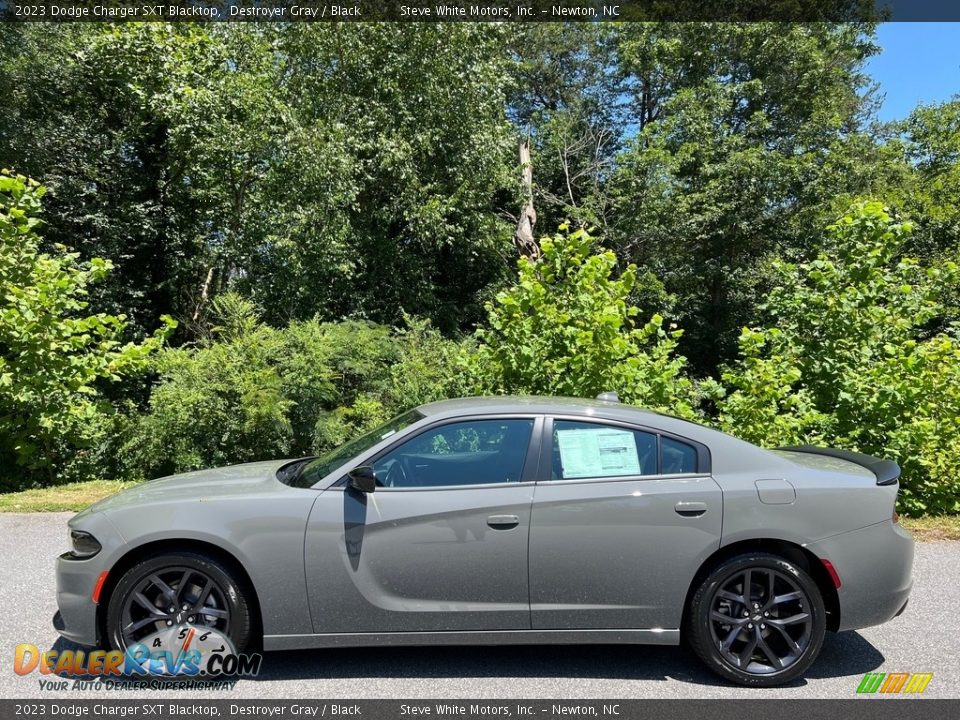 2023 Dodge Charger SXT Blacktop Destroyer Gray / Black Photo #1