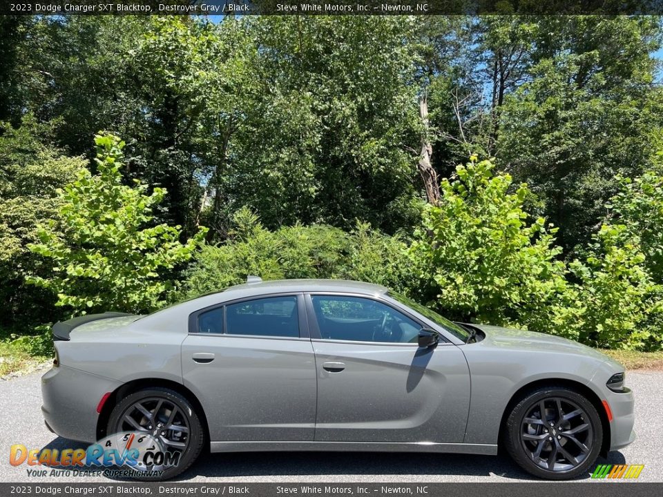 2023 Dodge Charger SXT Blacktop Destroyer Gray / Black Photo #5