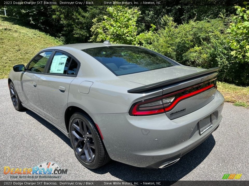 2023 Dodge Charger SXT Blacktop Destroyer Gray / Black Photo #8