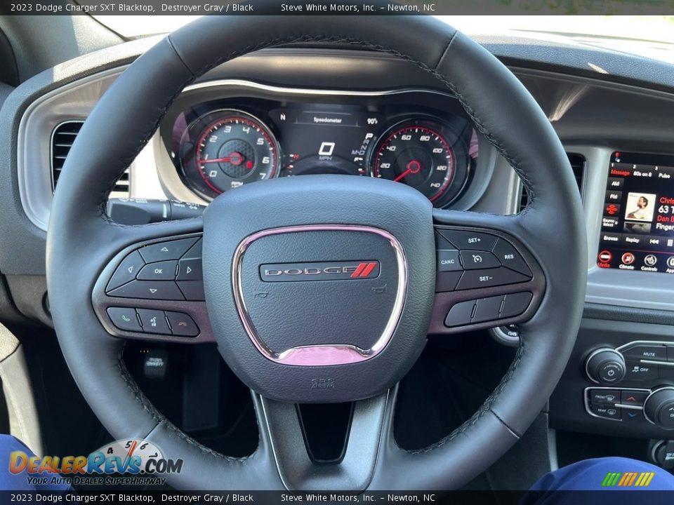 2023 Dodge Charger SXT Blacktop Destroyer Gray / Black Photo #19