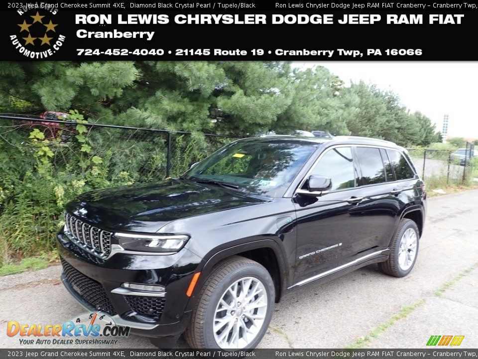 2023 Jeep Grand Cherokee Summit 4XE Diamond Black Crystal Pearl / Tupelo/Black Photo #1