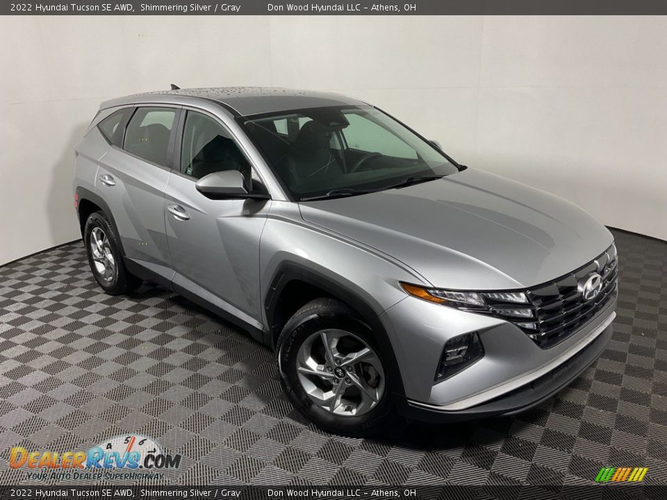 2022 Hyundai Tucson SE AWD Shimmering Silver / Gray Photo #3