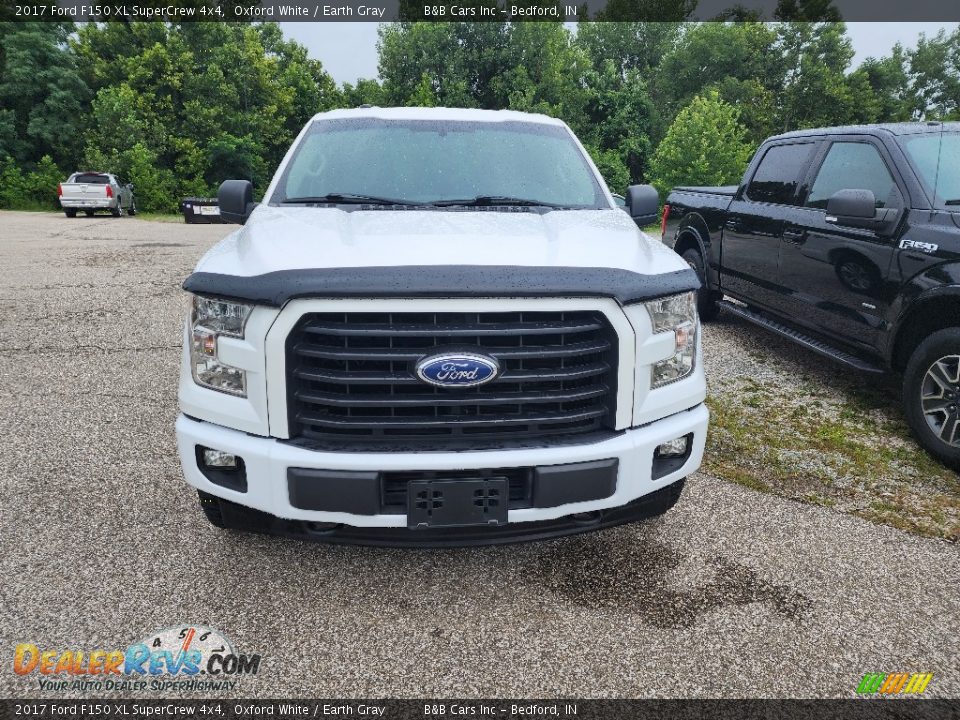 2017 Ford F150 XL SuperCrew 4x4 Oxford White / Earth Gray Photo #3