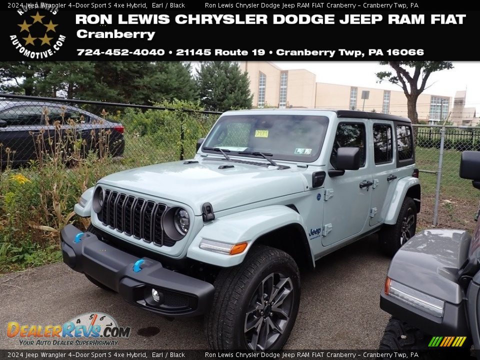 2024 Jeep Wrangler 4-Door Sport S 4xe Hybrid Earl / Black Photo #1