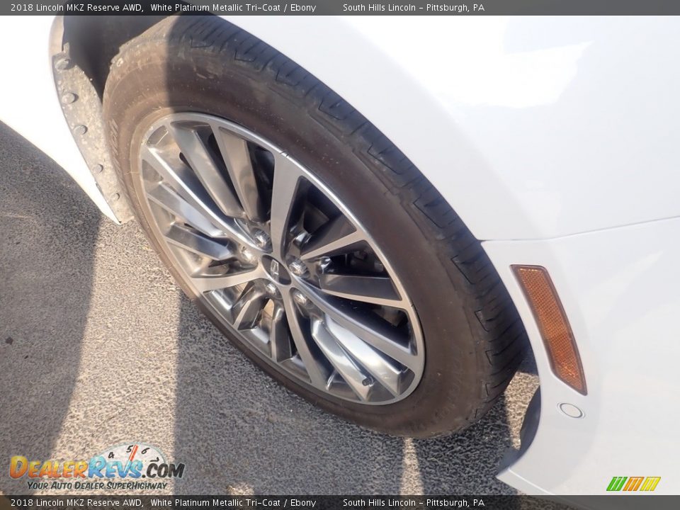 2018 Lincoln MKZ Reserve AWD White Platinum Metallic Tri-Coat / Ebony Photo #5