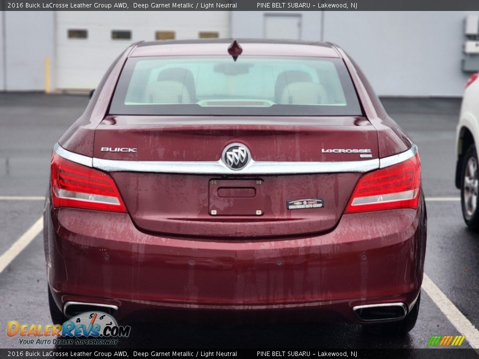2016 Buick LaCrosse Leather Group AWD Deep Garnet Metallic / Light Neutral Photo #4